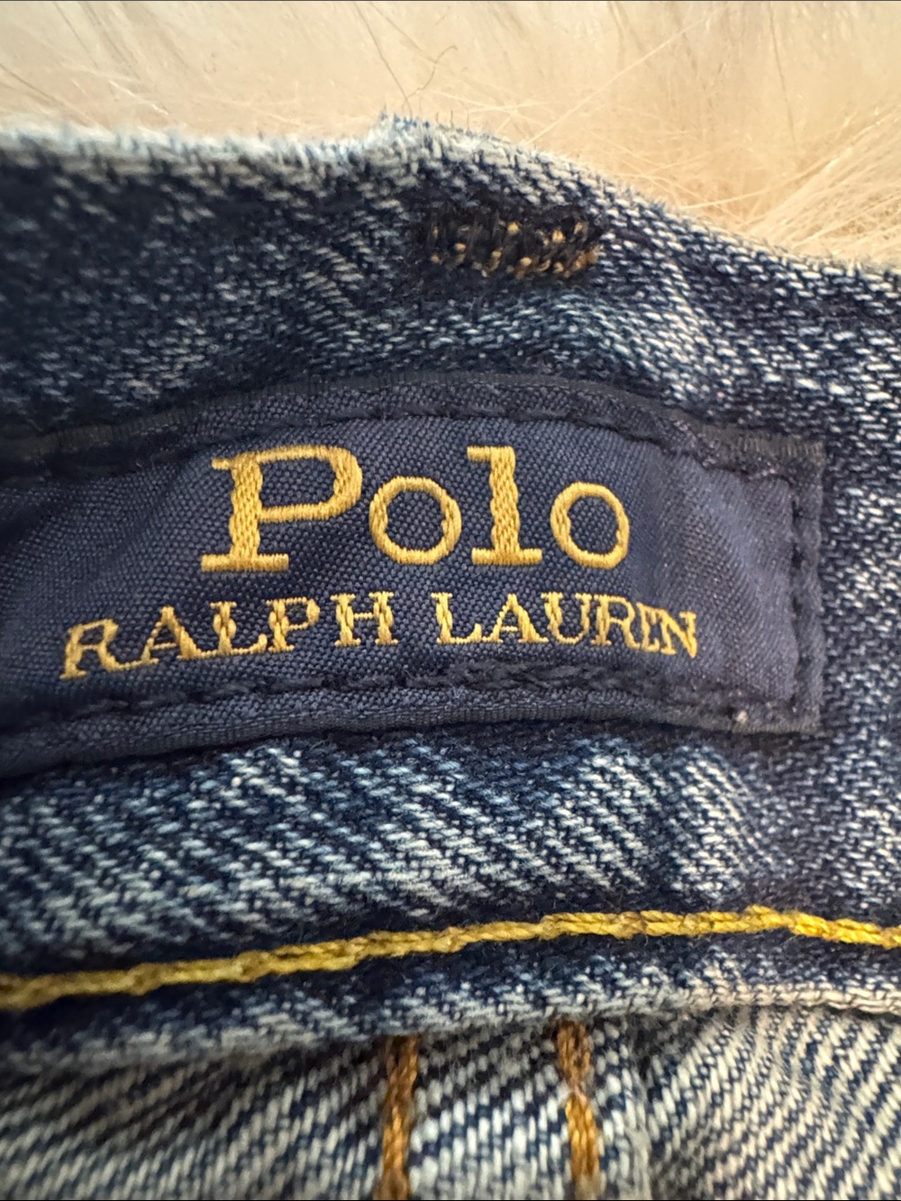 Polo by Ralph Lauren Dark Blue Straight Jeans with White Pony Embroidery - Picture 5 of 6